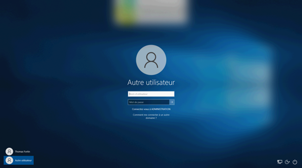 Windows - autre utilisateur